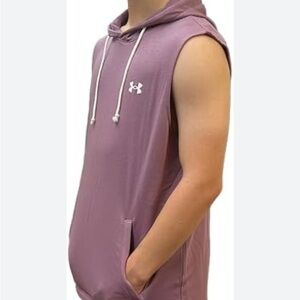 Under Armour Men's Rival Terry Sleeveless Hoodie 1376765